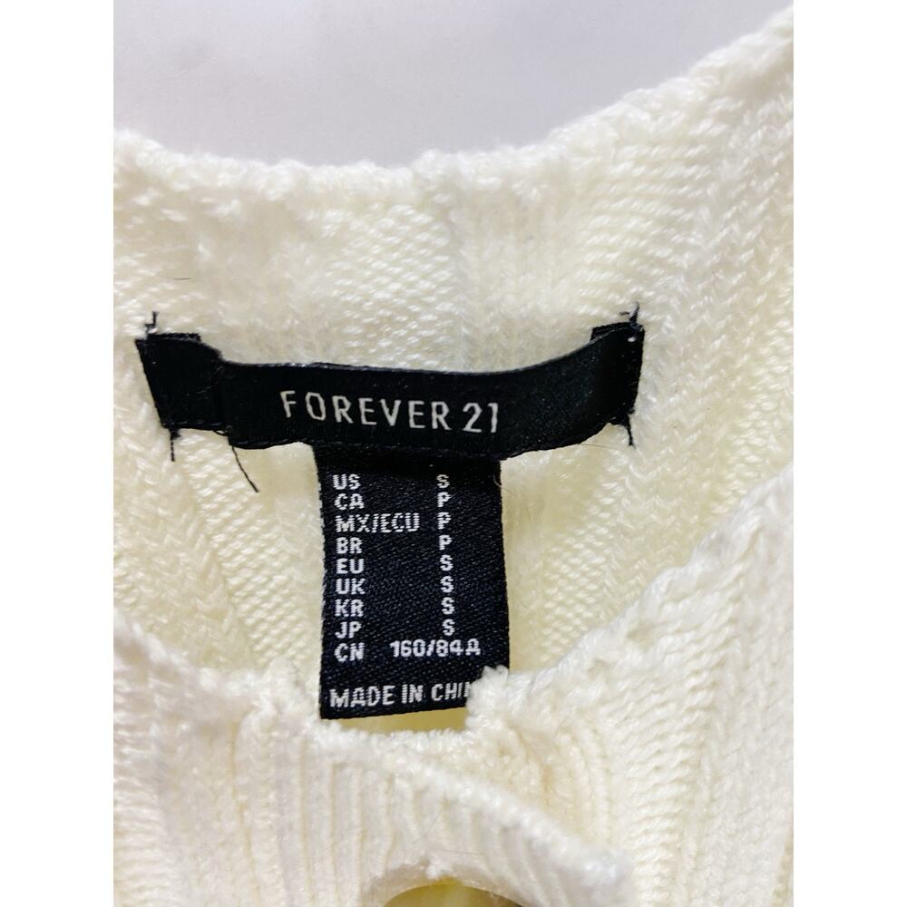 Forever 21 Cream Boho Sweater Dress sz S - Picture 2 of 2